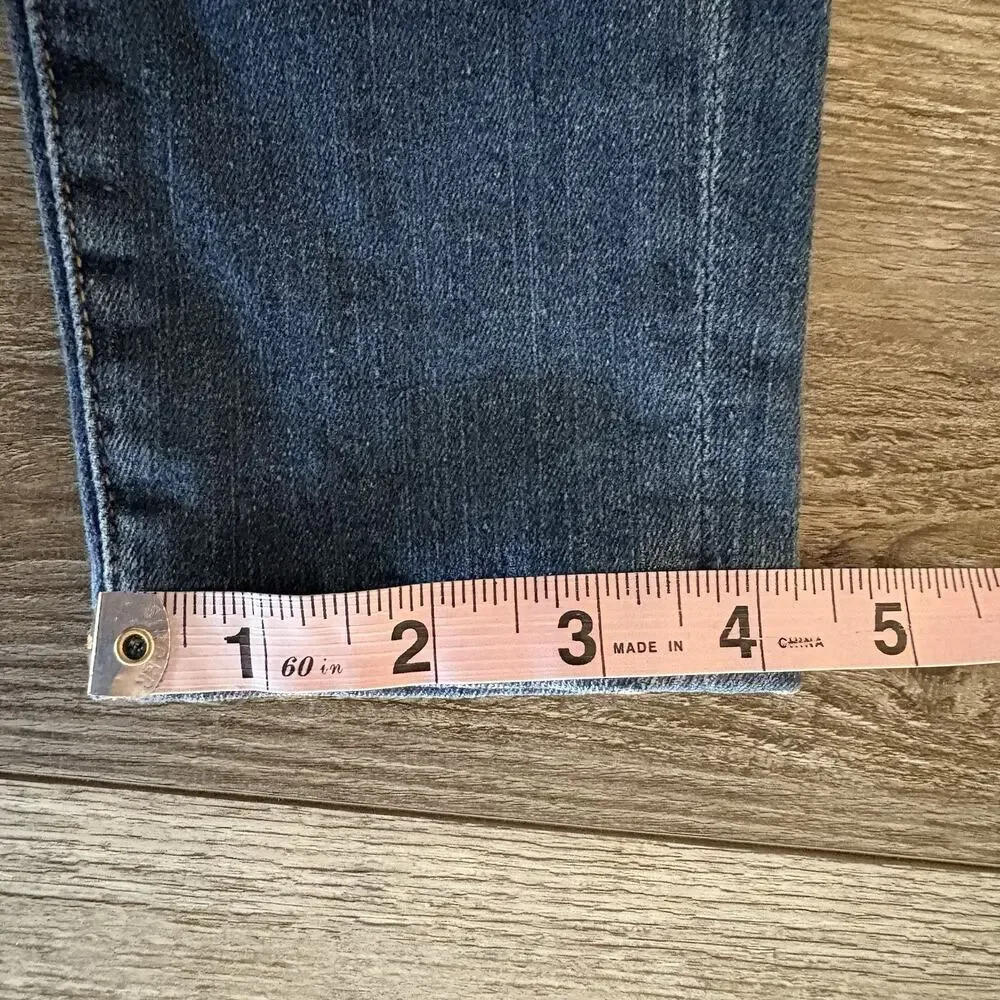 Good American Good Legs Skinny Jeans Women 2/26 Dark Wash Mid Rise Stretch Denim